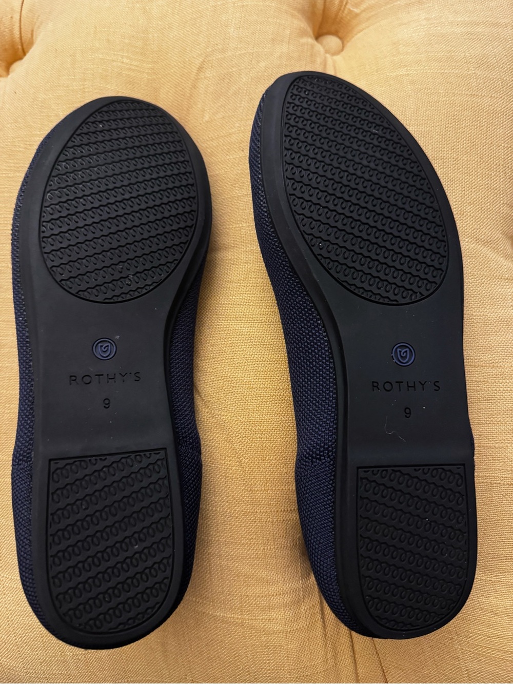 Rothy's Navy Knit Slip-On Flats - Picture 4 of 6